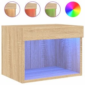 vidaXL &Kappa;&omicron;&mu;&omicron;&delta;ί&nu;&omicron; &Epsilon;&pi;&iota;&tau;&omicron;ί&chi;&iota;&omicron; &mu;&epsilon; &Phi;ώ&tau;&alpha; LED Sonoma &Delta;&rho;&upsilon;&sigmaf;