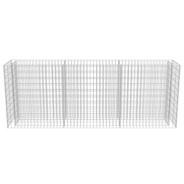 vidaXL Συρματοκιβώτιο-Γλάστρα Υπερυψωμένη 270x50x100 εκ. Γαλβ. Χάλυβας