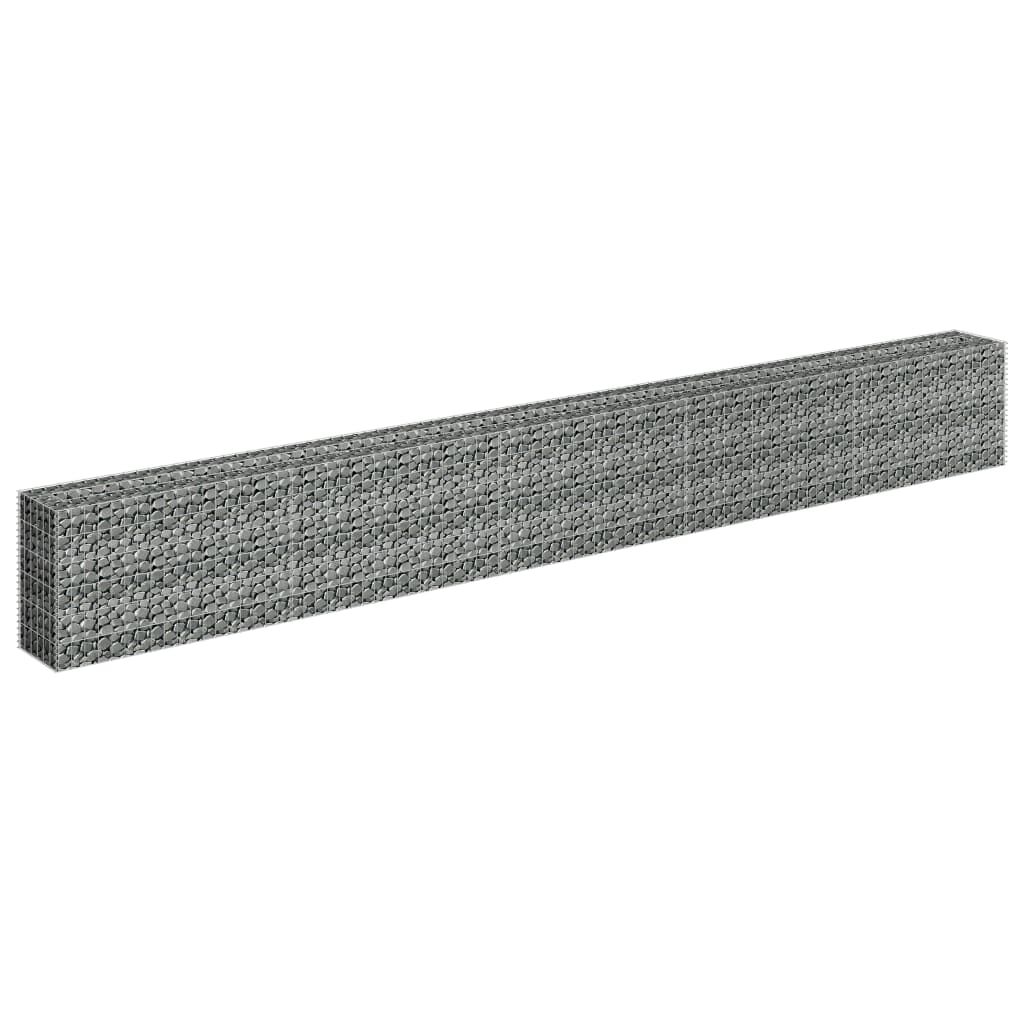 vidaXL Συρματοκιβώτιο-Γλάστρα Υπερυψωμένη 450x30x60 εκ. Γαλβ. Χάλυβας