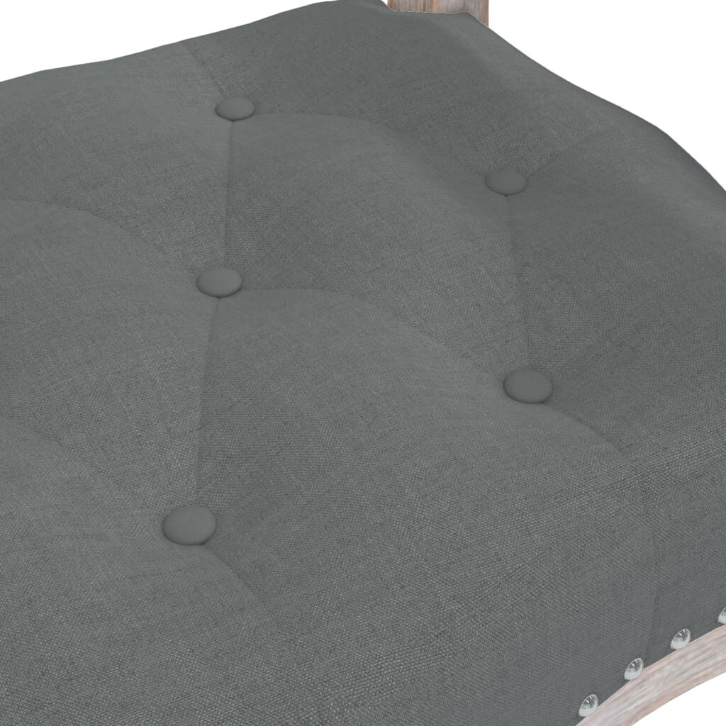 vidaXL Πάγκος Σκούρο Γκρι 110x45x60 εκ. Υφασμάτινος