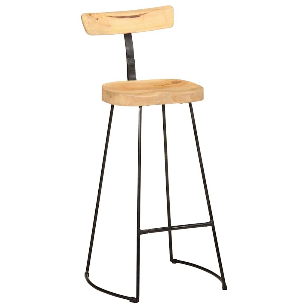vidaXL Σκαμπό Μπαρ 2 τεμ. 49x43x103 εκ. από Μασίφ Ξύλο Μάνγκο