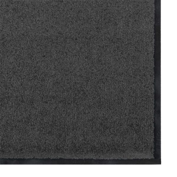 vidaXL Χαλάκι Εξώπορτας Ανθρακί και Μαύρο 60 x 180 cm