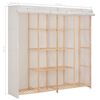 vidaXL Ντουλάπα Λευκή 173 x 40 x 170 εκ. Υφασμάτινη