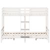 vidaXL Κουκέτα 80x200/140x200 εκ. Λευκό από Μασίφ Ξύλο Πεύκου