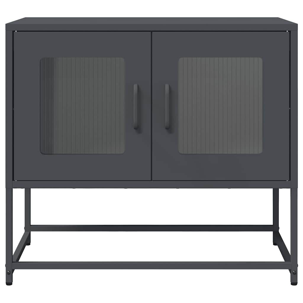 ντουλάπι τηλεόρασης vidaXL Ανθρακί 68x39x60,5 cm Ατσάλι ψυχρής έλασης