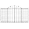 vidaXL Συρματοκιβώτια Τοξωτά 13 τεμ. 200x30x100/120 εκ. Γαλβαν. Ατσάλι