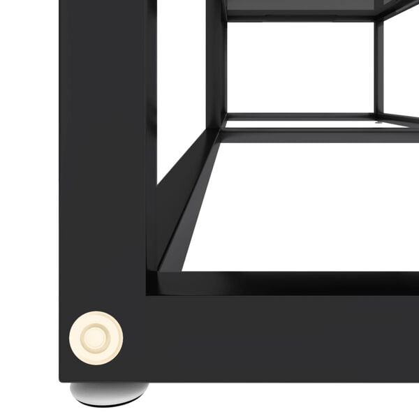 vidaXL Έπιπλο Τηλεόρασης Μαύρο 140 x 40 x 40,5 εκ. από Γυαλί Ασφαλείας