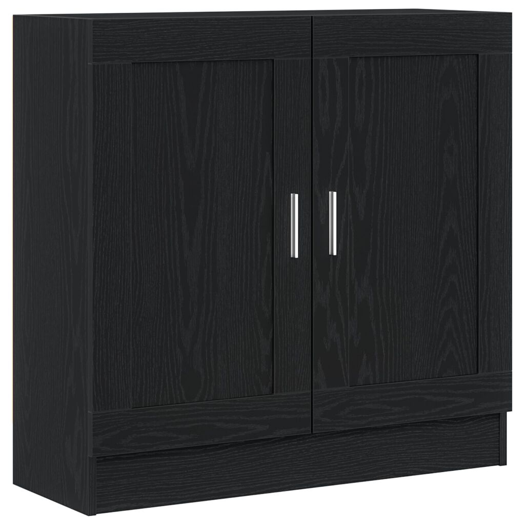vidaXL Βιβλιοθήκη Μαύρη Δρυς 82,5x30,5x80 εκ σε Επεξεργασμένο Ξύλο