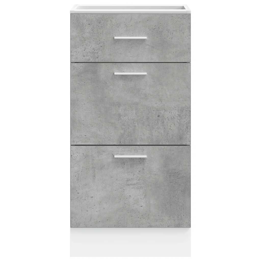 vidaXL κάτω ντουλάπι Lyon σκυρόδεμα γκρι 40x46x81,5 cm