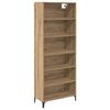 vidaXL Highboard Artisan Oak 69,5 x 34 x 180 &epsilon;&kappa;. &Epsilon;&pi;&epsilon;&xi;&epsilon;&rho;&gamma;&alpha;&sigma;&mu;έ&nu;&omicron; &xi;ύ&lambda;&omicron;