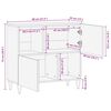 vidaXL Sideboard 80x33x75 cm μασίφ ξύλο Mango