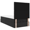 vidaXL Οθωμανικό κρεβάτι με στρώμα Μαύρο 80x200cm Faux Leather