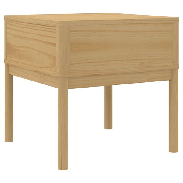 vidaXL Τραπεζάκι FLORO Καφέ 55x55x54 εκ. από Μασίφ Ξύλο Πεύκου