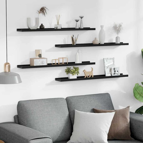 vidaXL &Rho;ά&phi;&iota;&alpha; &Tau;&omicron;ί&chi;&omicron;&upsilon; 4 &tau;&epsilon;&mu;. &Mu;&alpha;ύ&rho;&alpha; 80 x 9 x 3 &epsilon;&kappa;.