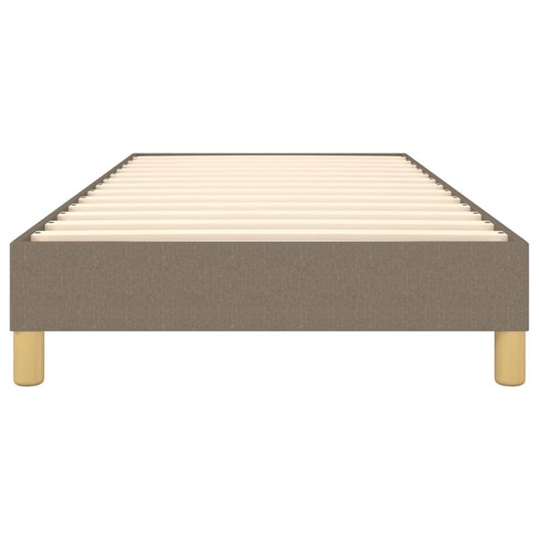 vidaXL Σκελετός Κρεβατιού Χωρίς Στρώμα Taupe 100 x 200 εκ. Υφασμάτινο