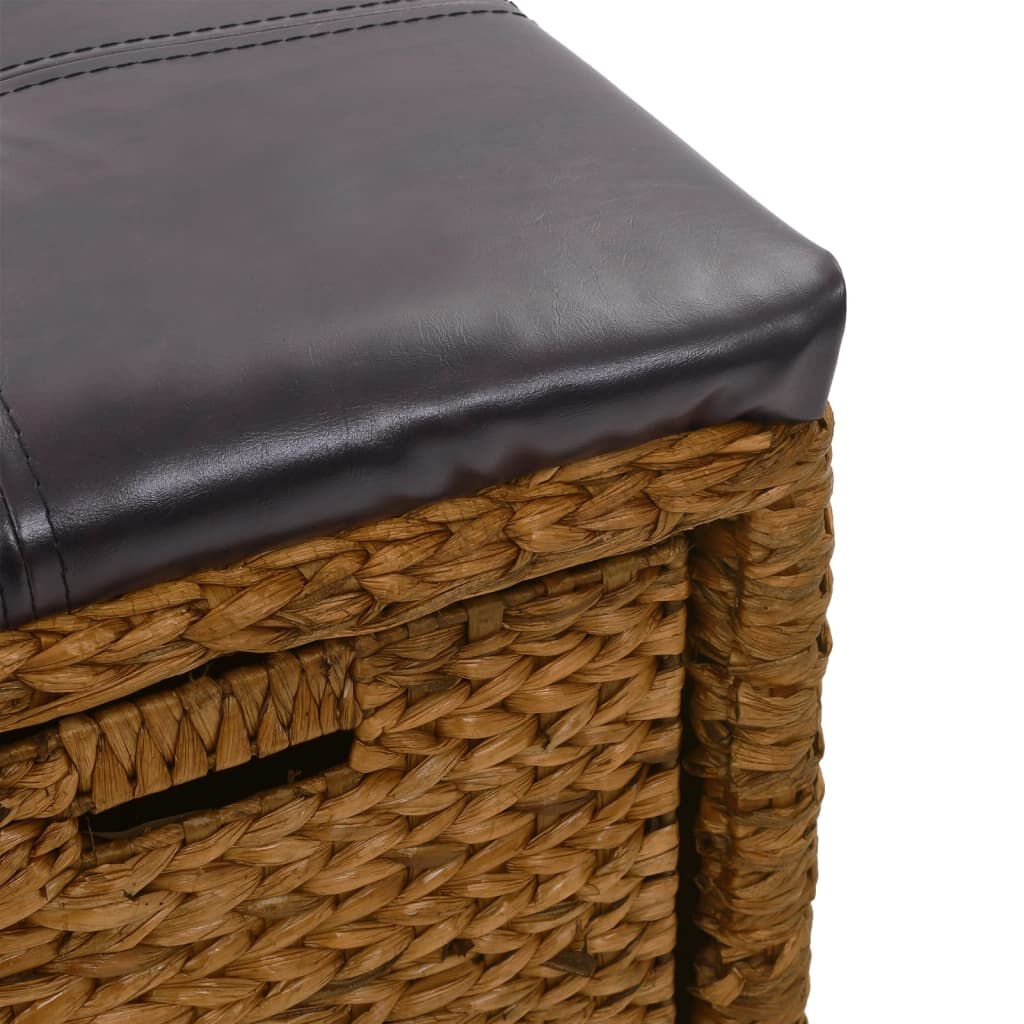 vidaXL Πάγκος με 2 Καλάθια Καφέ 71 x 40 x 42 εκ. από Seagrass