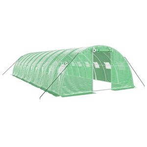 vidaXL &Theta;&epsilon;&rho;&mu;&omicron;&kappa;ή&pi;&iota;&omicron; &Pi;&rho;ά&sigma;&iota;&nu;&omicron; 40 &mu;&sup2; 10 x 4 x 2 &mu;. &mu;&epsilon; &Alpha;&tau;&sigma;ά&lambda;&iota;&nu;&omicron; &Pi;&lambda;&alpha;ί&sigma;&iota;&omicron;