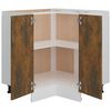 vidaXL Ντουλάπι Κουζίνας "Lyon" Καπνιστή Δρυς 75,5x75,5x81,5 εκ. από Τεχνητό Ξύλο