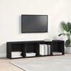 vidaXL Βιβλιοθήκη Μαύρη δρυς 143 x 30 x 36 εκ. Επεξεργασμένο ξύλο