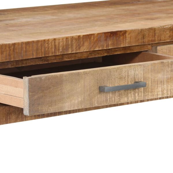 vidaXL Γραφείο 108 x 50 x 75 εκ. από Ακατέργαστο Ξύλο Μάνγκο