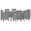 vidaXL &Sigma;έ&tau; &phi;&alpha;&gamma;&eta;&tau;&omicron;ύ &gamma;&iota;&alpha; &kappa;ή&pi;&omicron; 7 pcs &Alpha;&nu;&omicron;&iota;&chi;&tau;ό &gamma;&kappa;&rho;&iota; Rattan Polt
