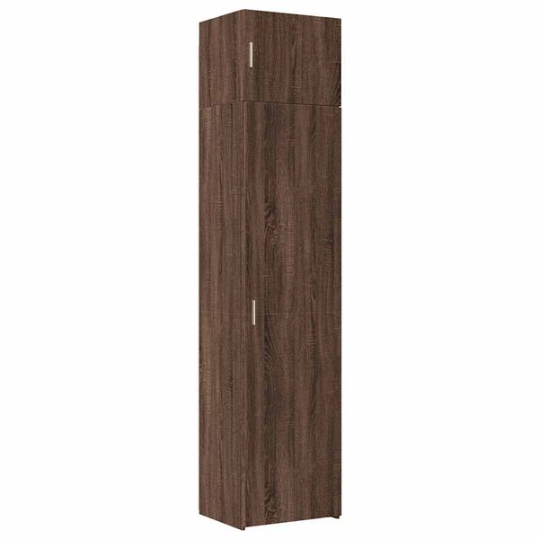 vidaXL Ντουλάπι Αποθήκευσης Στενό Δρυς 50x42,5x225 εκ. Επεξεργ. Ξύλο