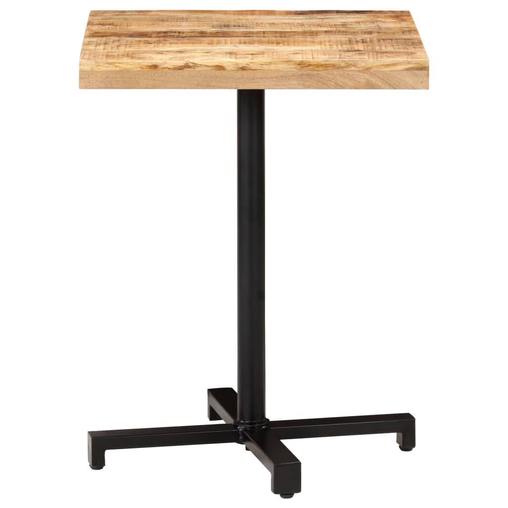 vidaXL Τραπέζι Bistro Τετράγωνο 60x60x75 εκ. Ακατέργαστο Ξύλο Μάνγκο