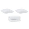 vidaXL Πάπλωμα με Μαξιλάρια Άλλο 3 pcs Λευκό 260 x 220 εκ. Μικροΐνες
