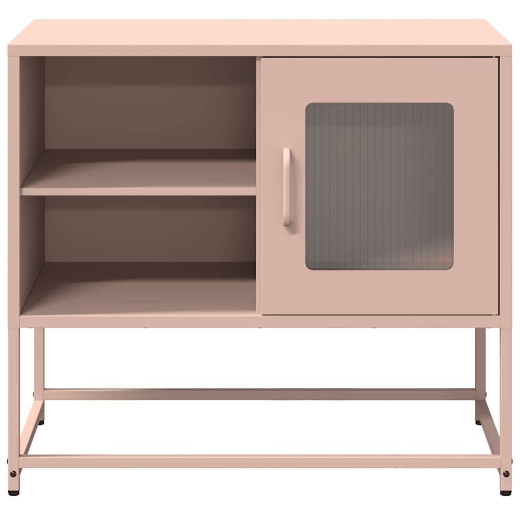 vidaXL Έπιπλο Τηλεόρασης Ροζ 68 x 39 x 60,5 εκ. από Χάλυβα