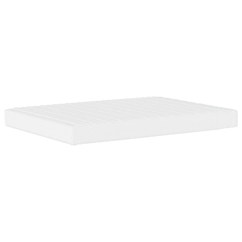 vidaXL Κρεβάτι με Στρώμα Μπλε 120x200 εκ. Βελούδινο