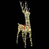 vidaXL 3D ελάφι με 140 LED Θερμό λευκό 128 εκ PET