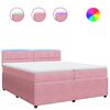 vidaXL &Kappa;&rho;&epsilon;&beta;ά&tau;&iota; Boxspring &mu;&epsilon; &Sigma;&tau;&rho;ώ&mu;&alpha; &Rho;&omicron;&zeta; 200x200 &epsilon;&kappa;. &Beta;&epsilon;&lambda;&omicron;ύ&delta;&iota;&nu;&omicron;