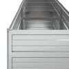vidaXL Ζαρντινιέρα Υπερυψωμένη Ασημί 160x40x77 εκ. Γαλβανισμ. Χάλυβας
