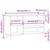 vidaXL Παπουτσοθήκη Γκρι Σκυροδέματος 102x36x60 εκ. Επεξεργασμένο Ξύλο