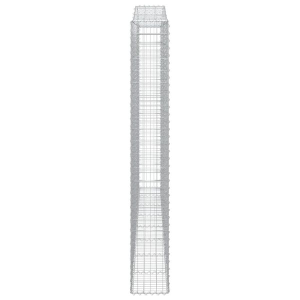 vidaXL Συρματοκιβώτιο Τοξωτό 400x30x220/240εκ. από Γαλβανισμένο Χάλυβα