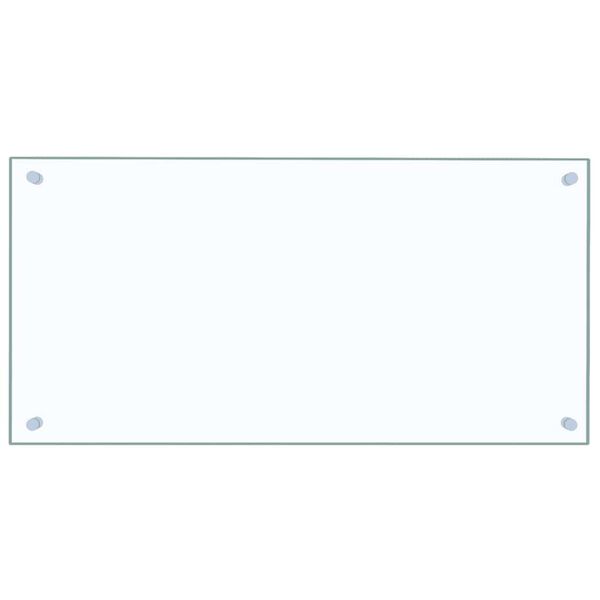 vidaXL Πλάτες Κουζίνας 2 τεμ. Διαφανής 80 x 40 εκ. από Ψημένο Γυαλί