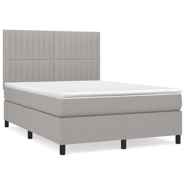 vidaXL &Kappa;&rho;&epsilon;&beta;ά&tau;&iota; Boxspring &mu;&epsilon; &Sigma;&tau;&rho;ώ&mu;&alpha; &Alpha;&nu;&omicron;&iota;&chi;&tau;ό &Gamma;&kappa;&rho;&iota; 140x200 &epsilon;&kappa;. &Upsilon;&phi;&alpha;&sigma;&mu;ά&tau;&iota;&nu;&omicron;