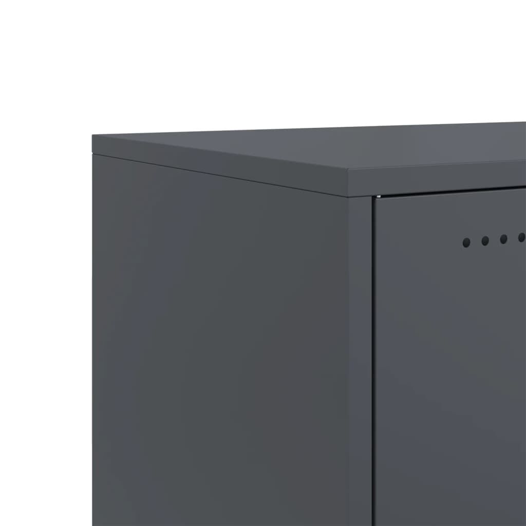 vidaXL Έπιπλο Τηλεόρασης Ανθρακί 100,5x39x43,5εκ. Ατσάλι