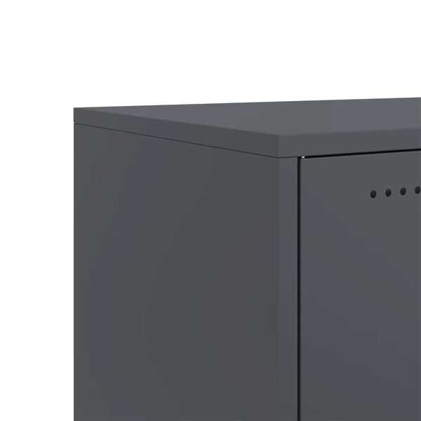 vidaXL Έπιπλο Τηλεόρασης Ανθρακί 100,5x39x43,5εκ. Ατσάλι