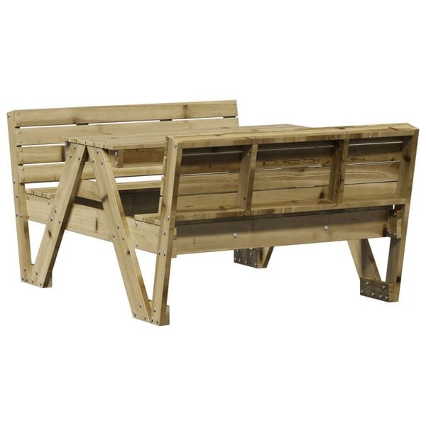 vidaXL Τραπέζι Πικνίκ για Παιδιά 88x122x58 εκ. Εμποτ. Ξύλο Πεύκου