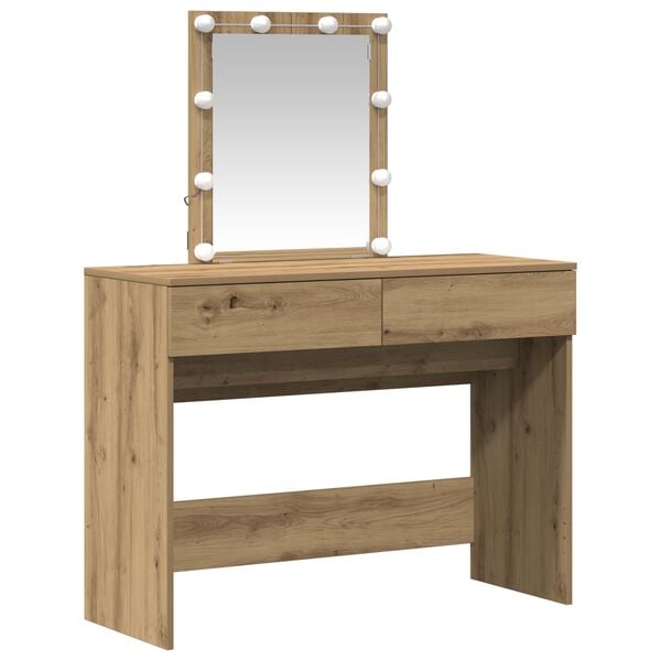 vidaXL Μπουφανάκι artisan δρυς 100 x 40 x 130 εκ Επεξεργασμένο ξύλο
