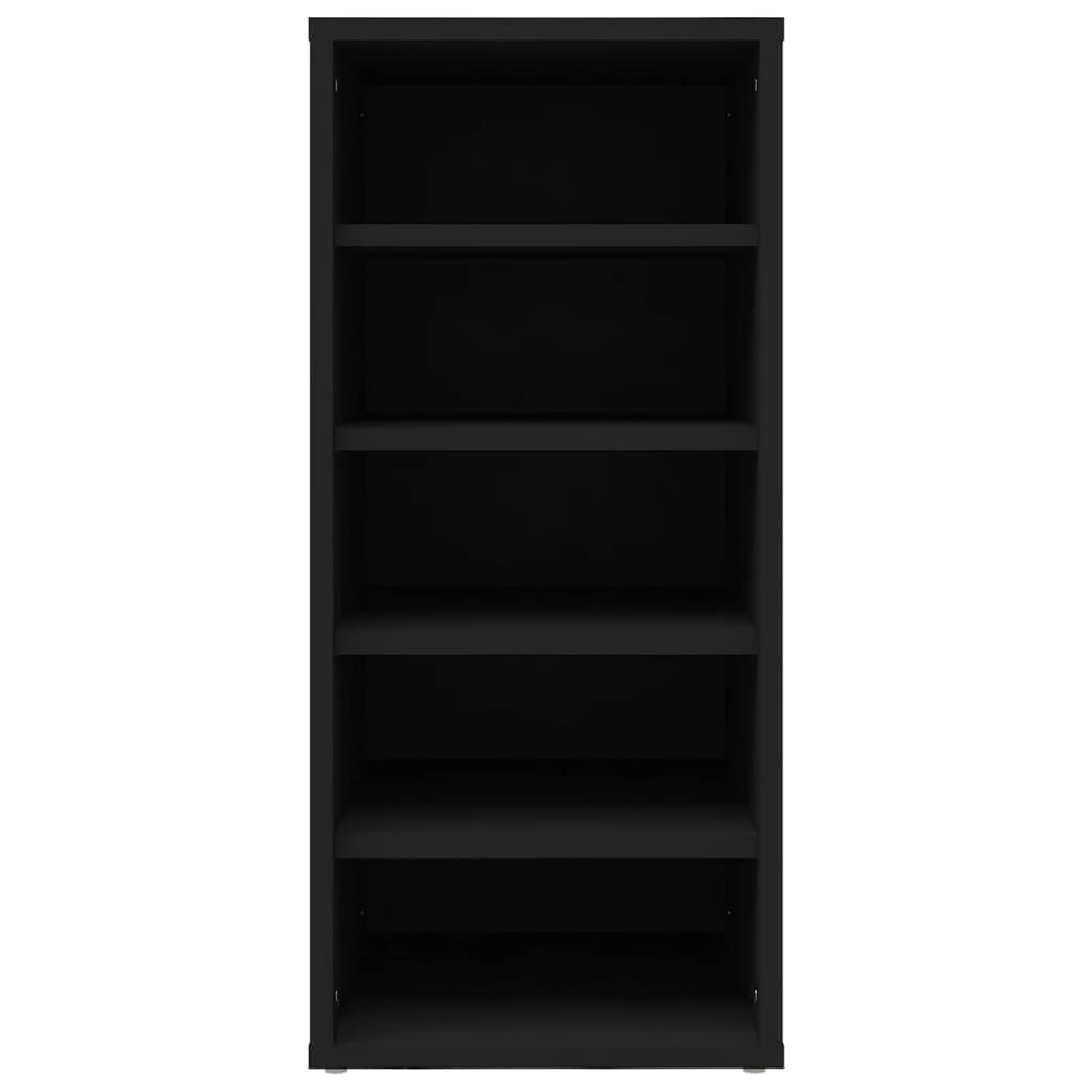 vidaXL Παπουτσοθήκες 2 τεμ. Μαύρες 31,5 x 35 x 70 εκ. από Επεξ. Ξύλο