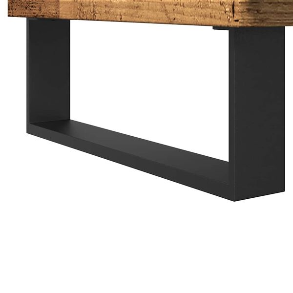 vidaXL Ντουλάπι νιπτήρα μπάνιου Παλιό ξύλο 80x33x60 cm