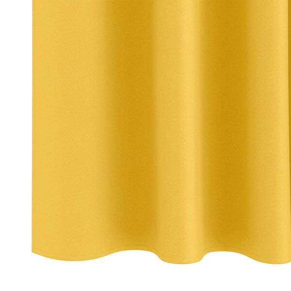 vidaXL Κουρτίνες 2 pcs κίτρινο μουσταρδί 245 x 140 εκ. Πολυεστέρας