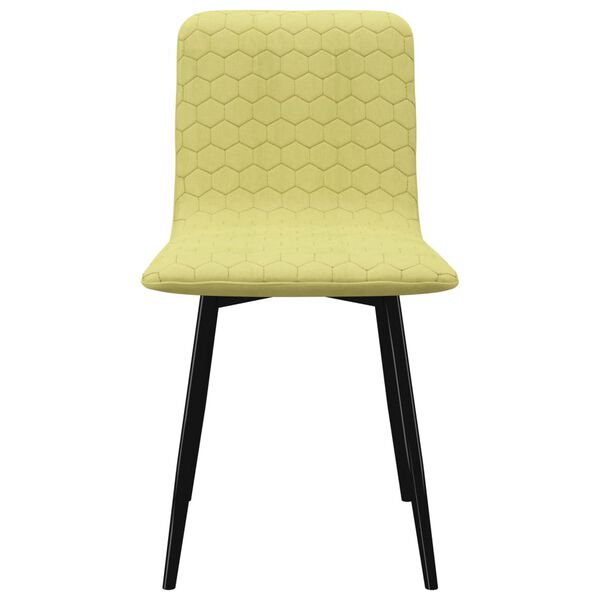 vidaXL Καρέκλες Τραπεζαρίας 2 τεμ Πράσινες Υφασμάτινες