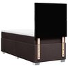 vidaXL Κρεβάτι Boxspring με Στρώμα Σκούρο Καφέ 80x200 εκ. Υφασμάτινο