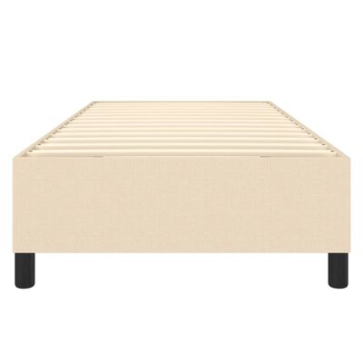 vidaXL Πλαίσιο Κρεβατιού Boxspring Κρεμ 90x190 εκ. Υφασμάτινο