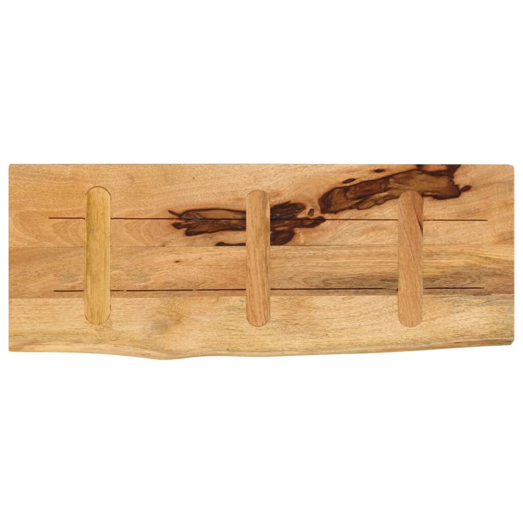 vidaXL Επιφάνεια Τραπεζιού 90x40x3,8 εκ. Live Edge Μασίφ Ξύλο Μάνγκο