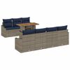 vidaXL &Sigma;&epsilon;&tau; &Kappa;&alpha;&nu;&alpha;&pi;έ &Kappa;ή&pi;&omicron;&upsilon; &mu;&epsilon; &alpha;&pi;&omicron;&theta;ή&kappa;&epsilon;&upsilon;&sigma;&eta; 8 pcs &Gamma;&kappa;&rho;&iota; &Pi;&omicron;&lambda;&upsilon; &rho;ά&tau;&alpha;&nu;