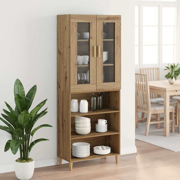 vidaXL Highboard Artisan Oak 69,5 x 34 x 180 &epsilon;&kappa;.